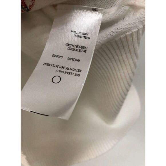 Thom Browne T-SHIRT White Gem Icons Sweater Women's Knit Cardigan - Picture 5 of 5